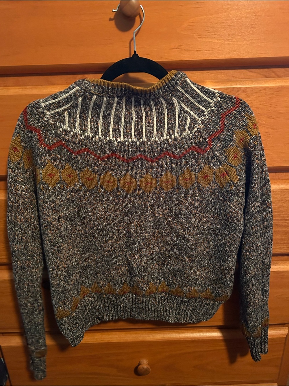 Zara Multicolor Patterned Sweater Small - Picture 3 of 3